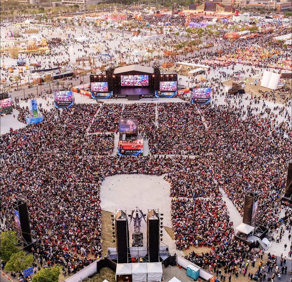 嘉義燈會現場。