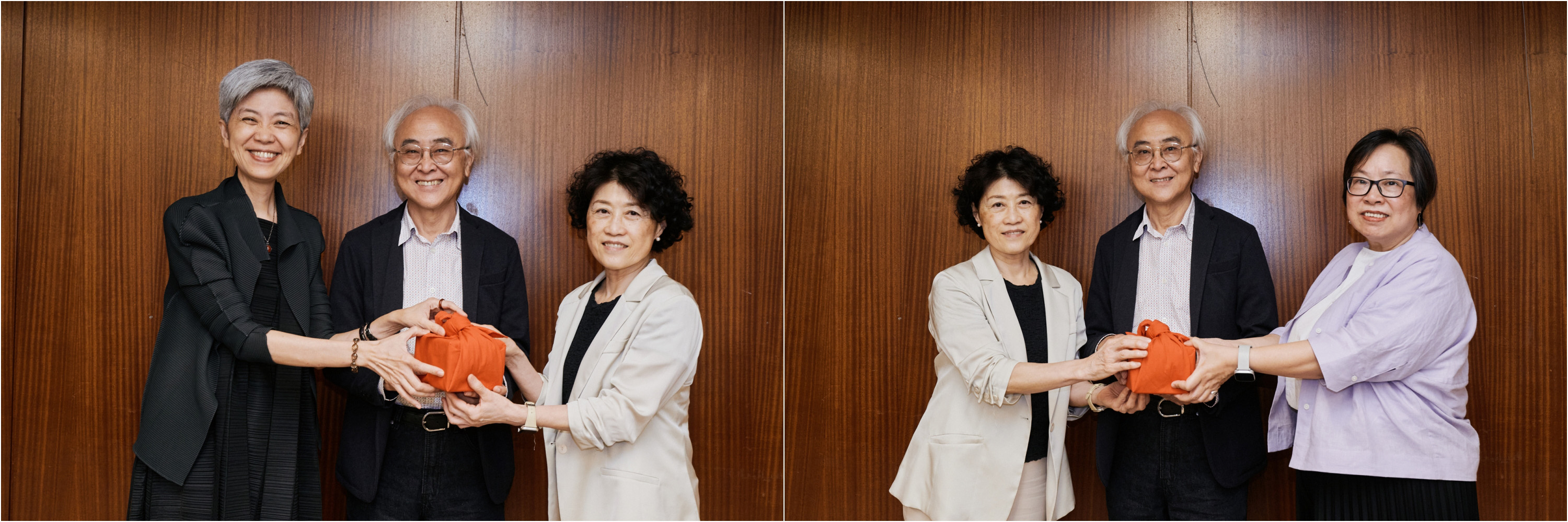 國家兩廳院藝術總監交接印信（左）；臺中國家歌劇院藝術總監交接印信（右）。